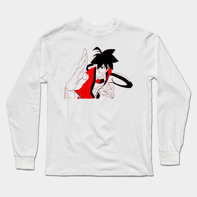 Shichika Yasuri Katanagatari Long Sleeve T-Shirt by OtakuPapercraft